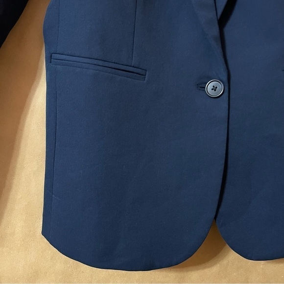 J. Crew | NWOT Parke Blazer in Bi-Stretch Cotton Classic Navy Size 2 - Picture 8 of 16